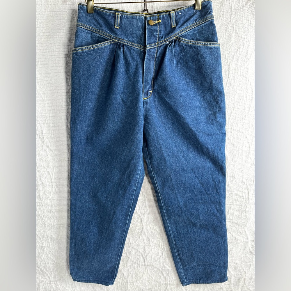 Vintage A.J. Brandon Womens Juniors 13 14 High Waisted 90s Mom Pants Denim Jeans